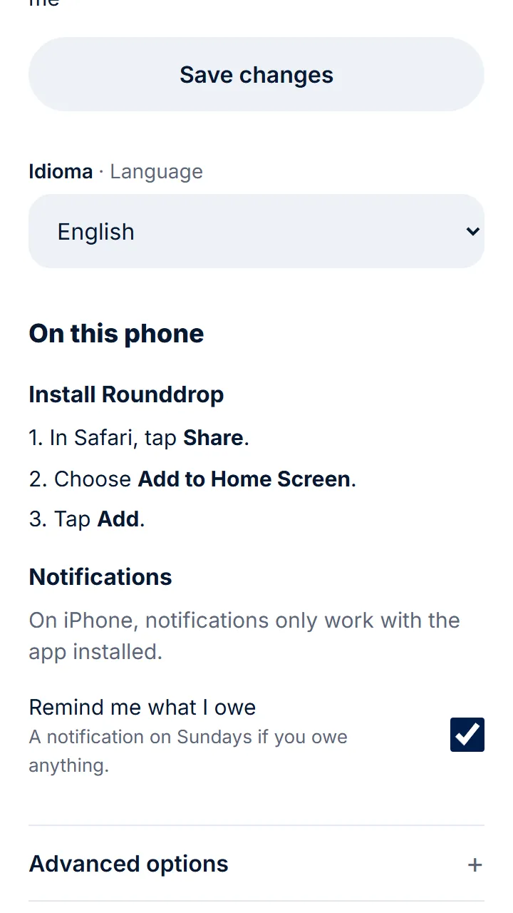 On iPhone, open it in Safari, tap «Share», then «Add to Home Screen» and «Add».