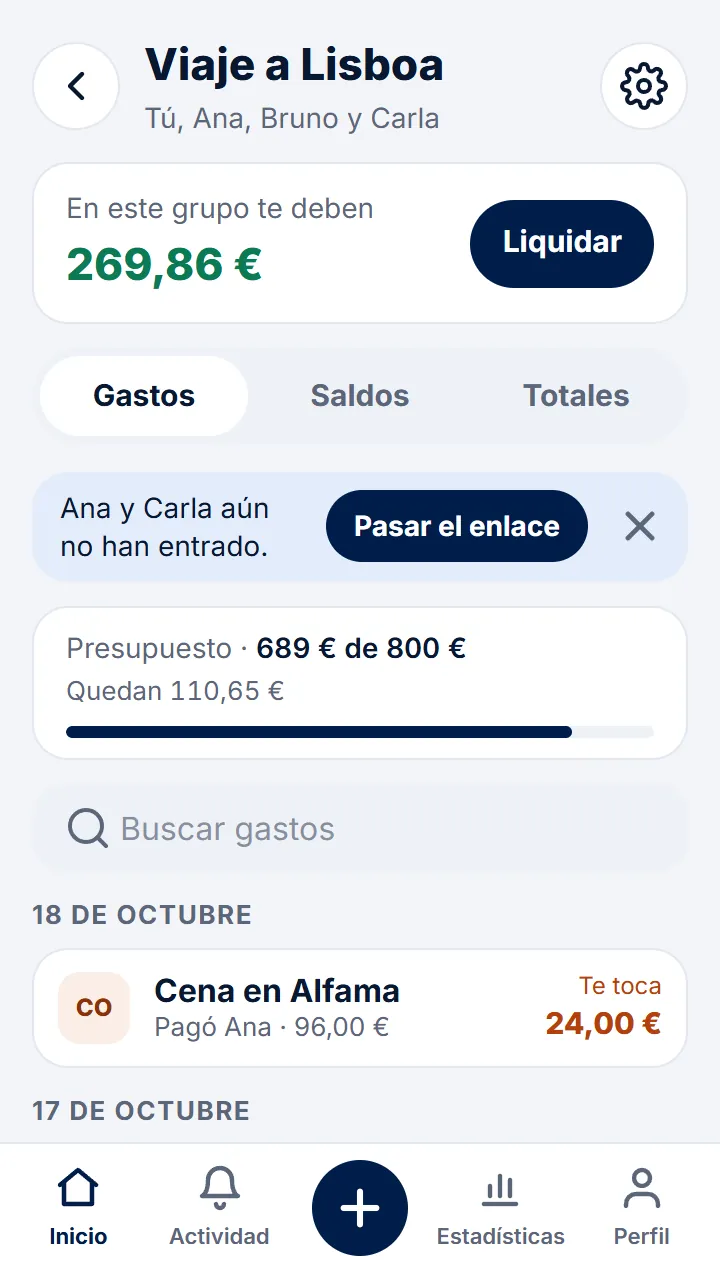 En el grupo, toca la rueda de arriba a la derecha.